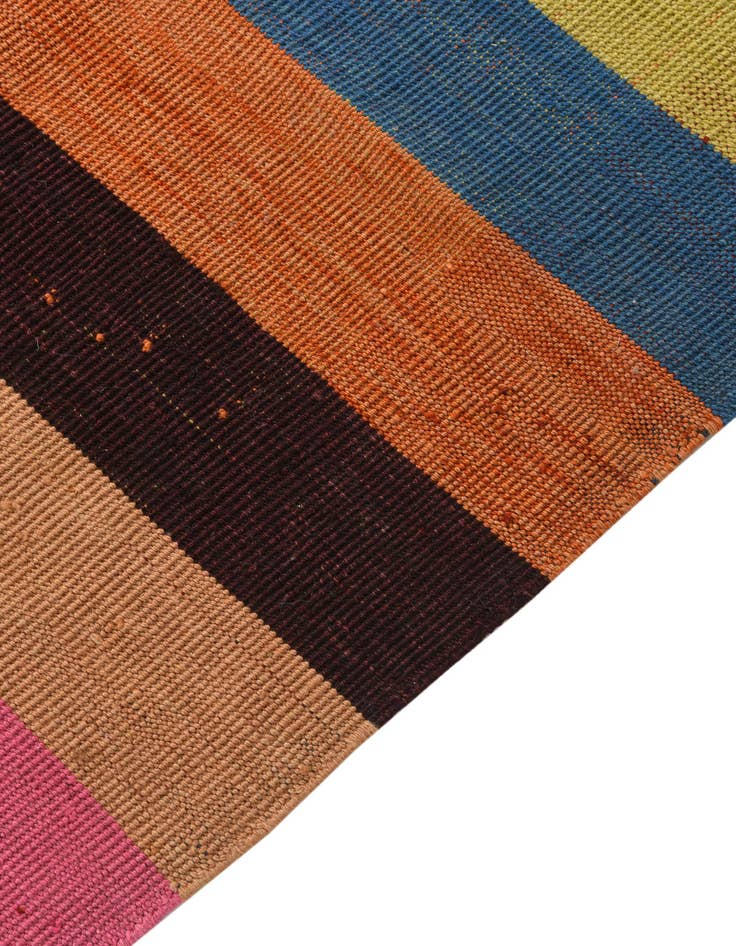 Detail image of  5' 8 x 8' 1  Hand Woven Kilim Modern Wool Rug