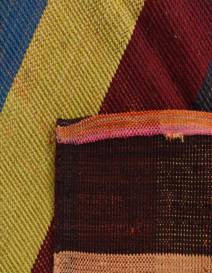 Detail image of  5' 8 x 8' 1  Hand Woven Kilim Modern Wool Rug