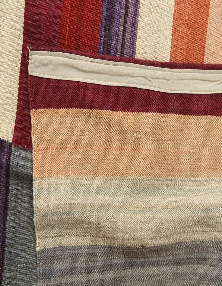 Detail image of  8' 4 x 11' 5  Hand Woven Kilim Modern Wool Rug