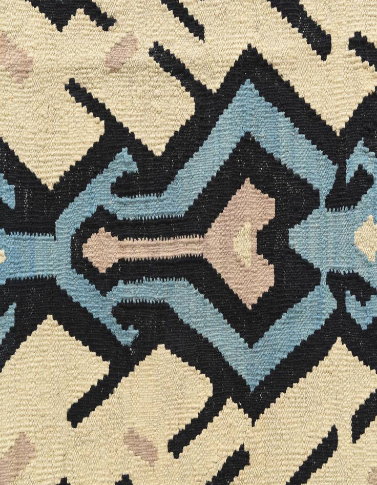 Detail image of  5' 6 x 6' 1  Hand Woven Kilim Modern Wool Rug