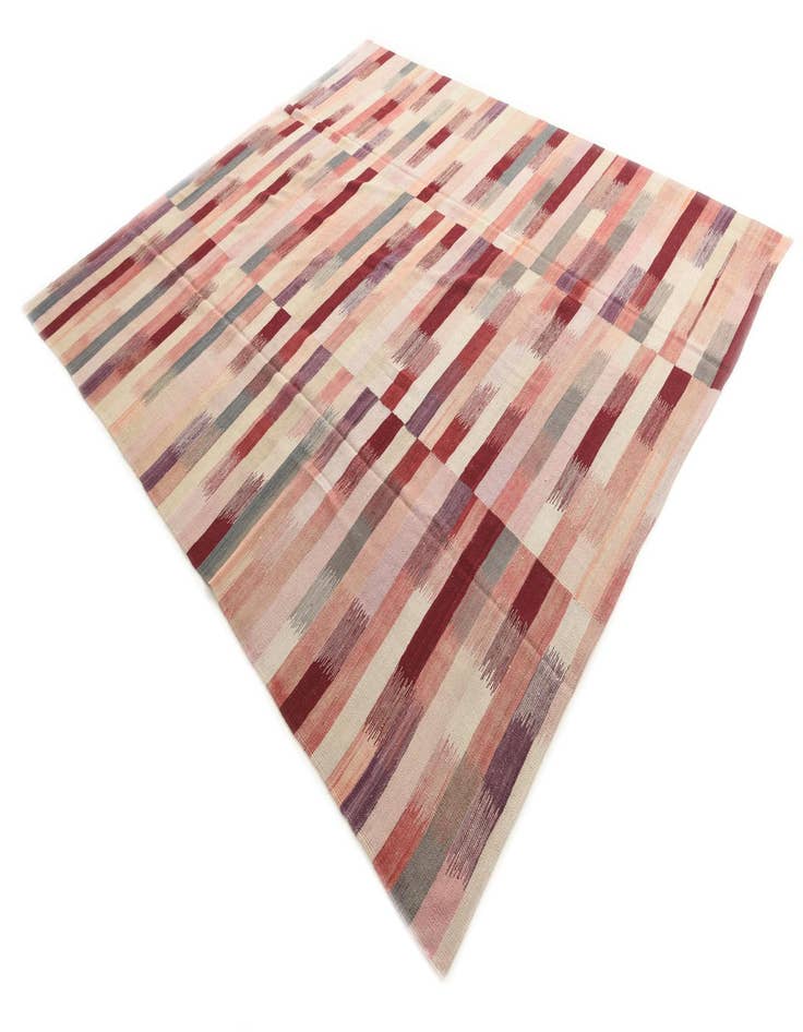 Detail image of  8' 3 x 9' 6  Hand Woven Kilim Modern Wool Rug