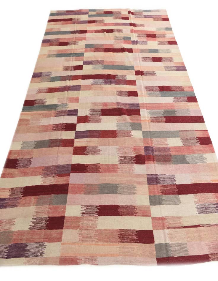 Detail image of  8' 3 x 9' 6  Hand Woven Kilim Modern Wool Rug