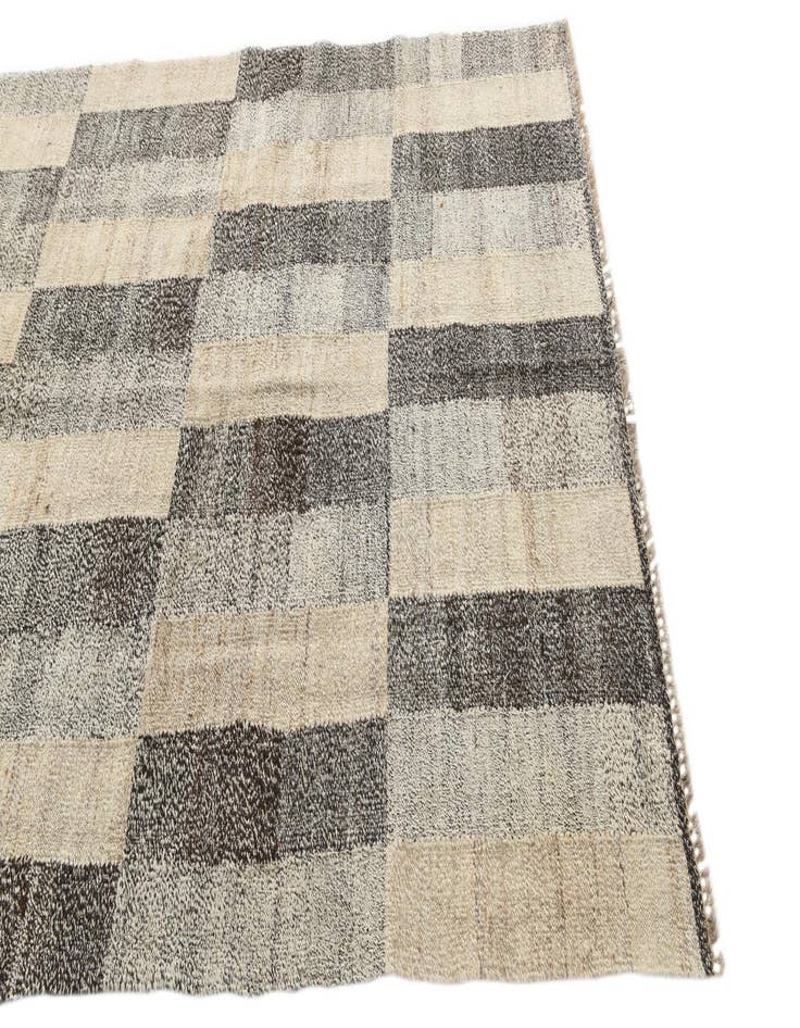 Detail image of  4' 10 x 6' 4  Hand Woven Kilim Modern Wool Rug