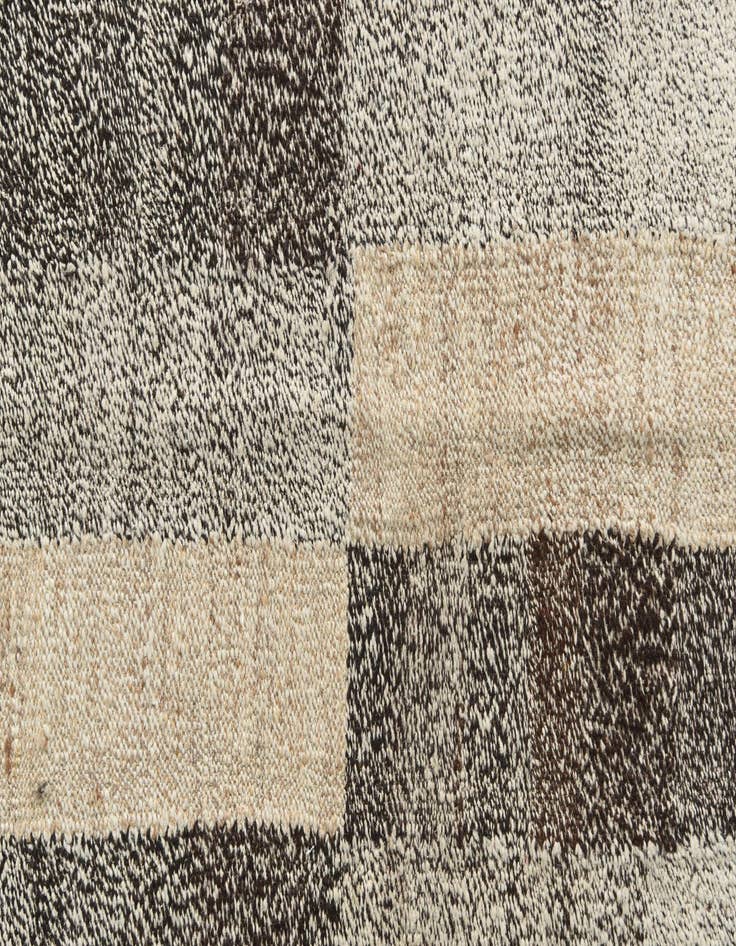 Detail image of  4' 10 x 6' 4  Hand Woven Kilim Modern Wool Rug