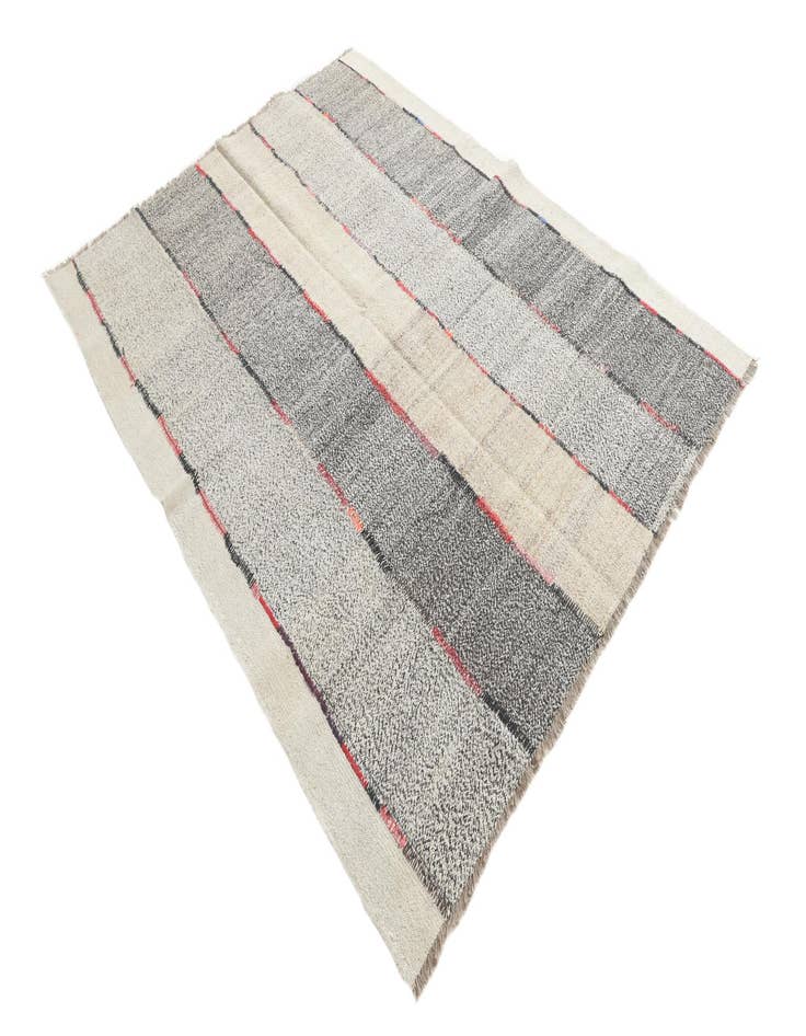 Detail image of  6' x 7' 9  Hand Woven Kilim Modern Wool Rug