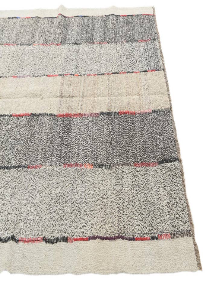 Detail image of  6' x 7' 9  Hand Woven Kilim Modern Wool Rug