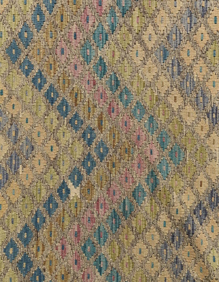 Detail image of  8' 7 x 11' 4  Hand Woven Kilim Modern Wool Rug