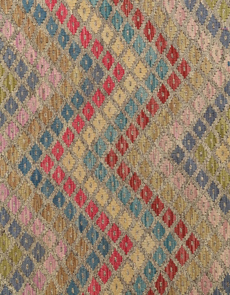 Detail image of  8' 10 x 11'  Hand Woven Kilim Modern Wool Rug