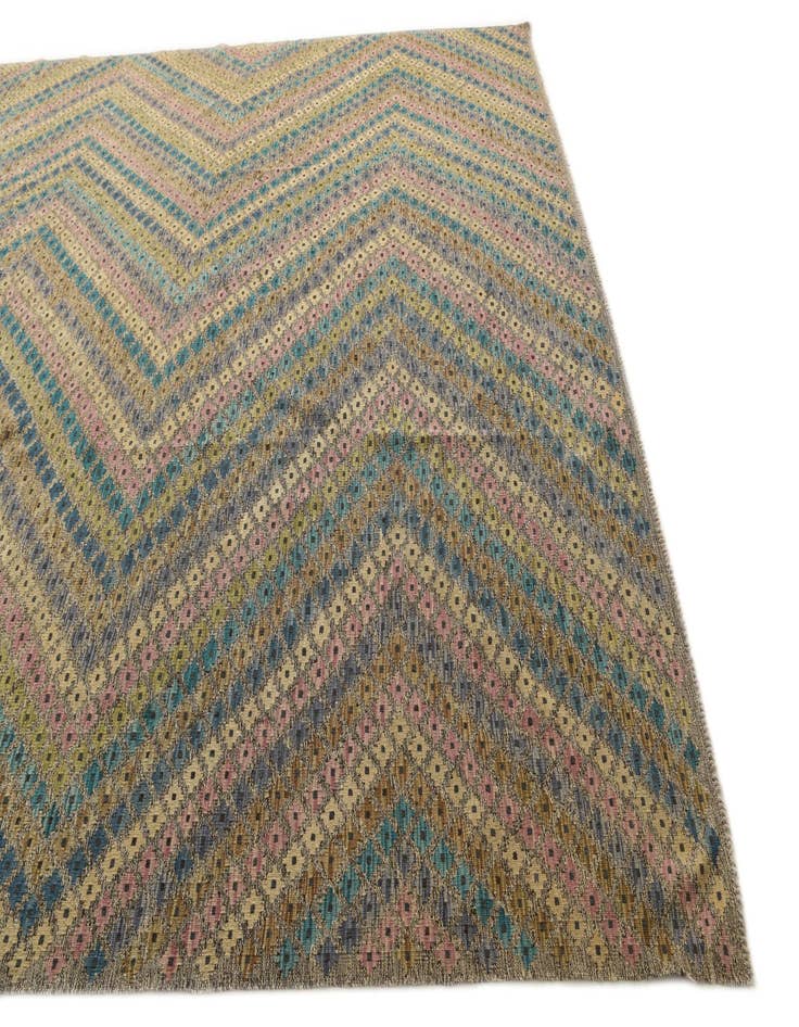 Detail image of  10' 1 x 13'  Hand Woven Kilim Modern Wool Rug