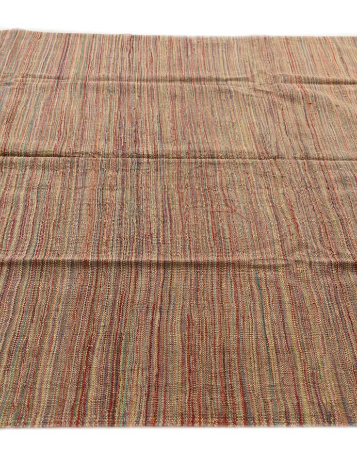 Detail image of  5' 10 x 8'  Hand Woven Kilim Modern Wool Rug