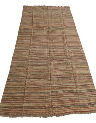 Detail image of  5' 10 x 7' 10  Hand Woven Kilim Modern Wool Rug