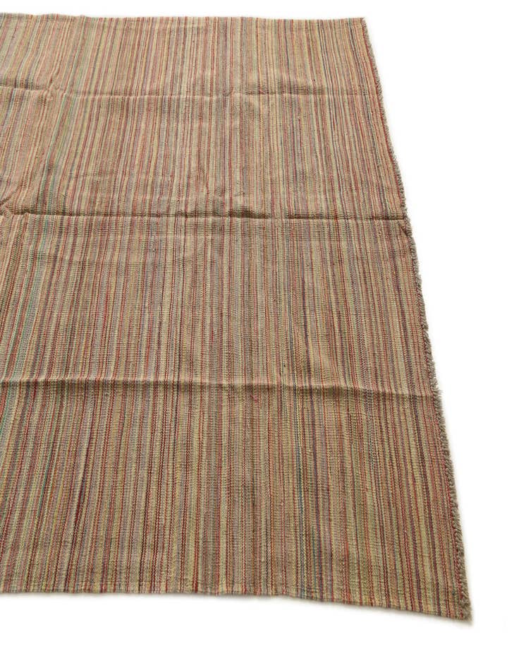 Detail image of  5' 10 x 7' 10  Hand Woven Kilim Modern Wool Rug