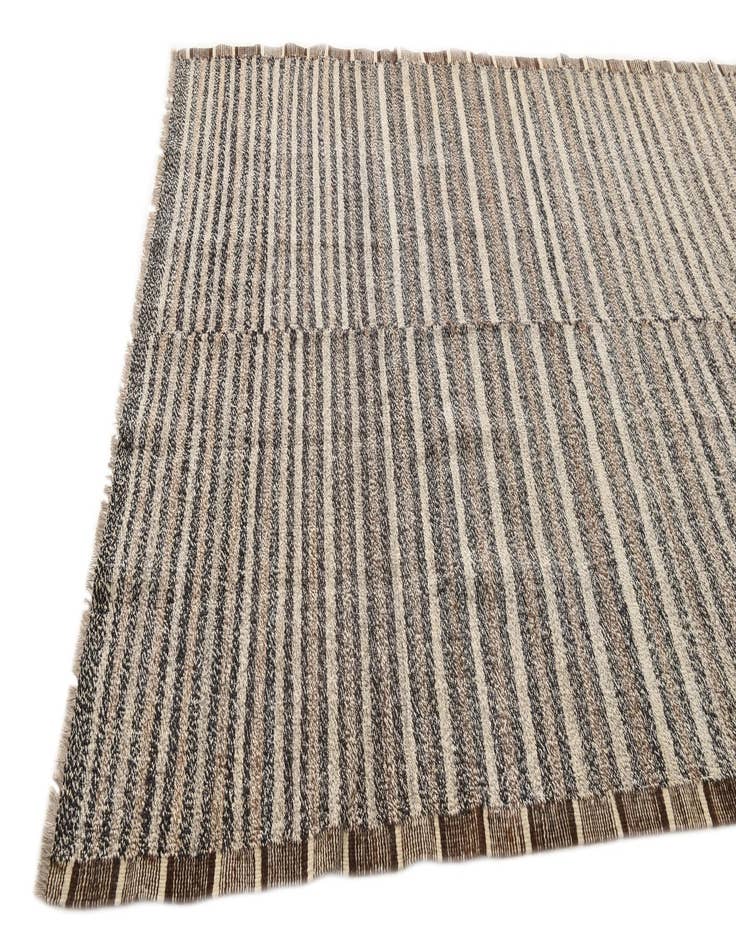 Detail image of  6' x 8'  Hand Woven Kilim Modern Wool Rug