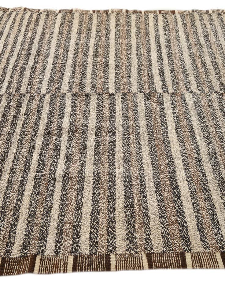 Detail image of  6' x 8'  Hand Woven Kilim Modern Wool Rug