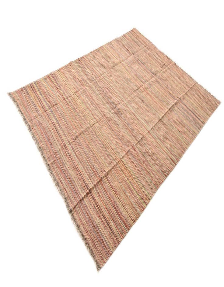 Detail image of  5' 9 x 8' 1  Hand Woven Kilim Modern Wool Rug