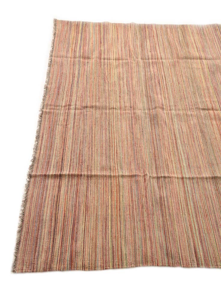 Detail image of  5' 9 x 8' 1  Hand Woven Kilim Modern Wool Rug