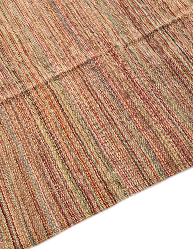 Detail image of  5' 9 x 8' 1  Hand Woven Kilim Modern Wool Rug