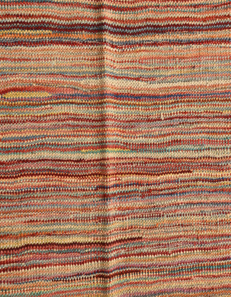 Detail image of  5' 9 x 8' 1  Hand Woven Kilim Modern Wool Rug