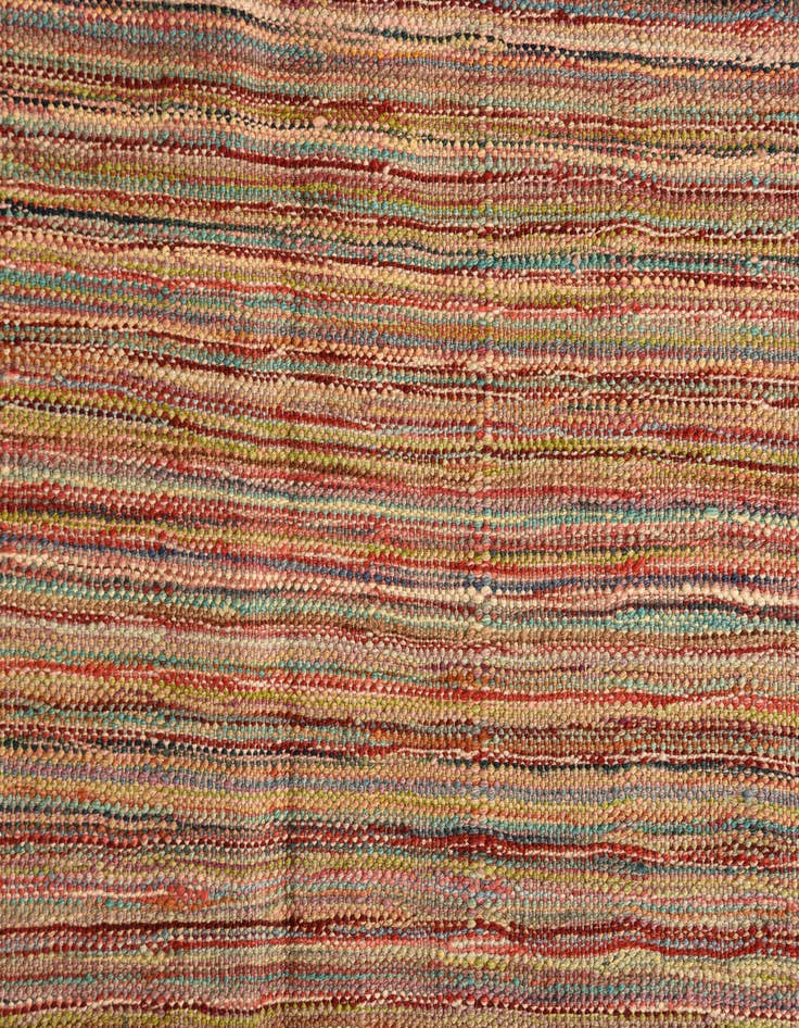 Detail image of  5' 5 x 8'  Hand Woven Kilim Modern Wool Rug