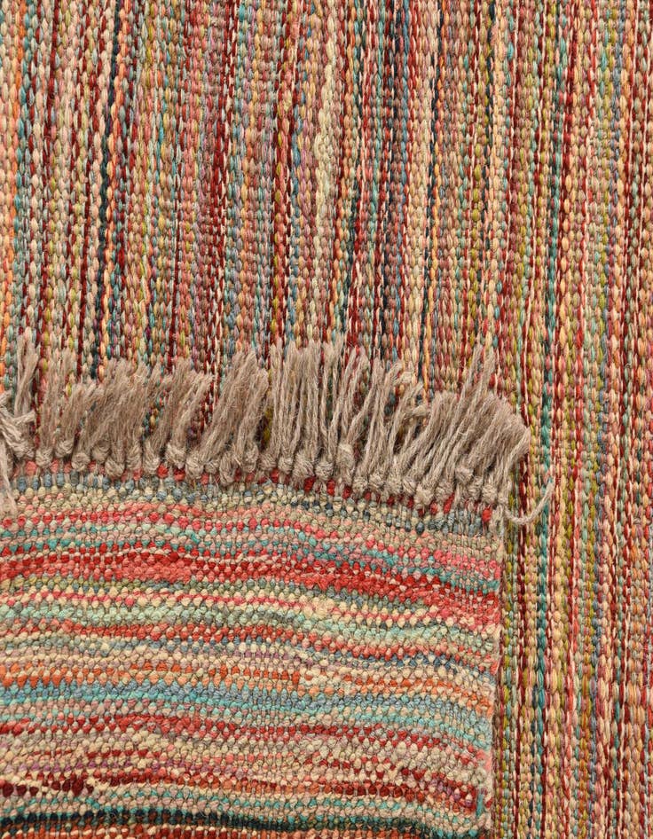 Detail image of  5' 5 x 8'  Hand Woven Kilim Modern Wool Rug
