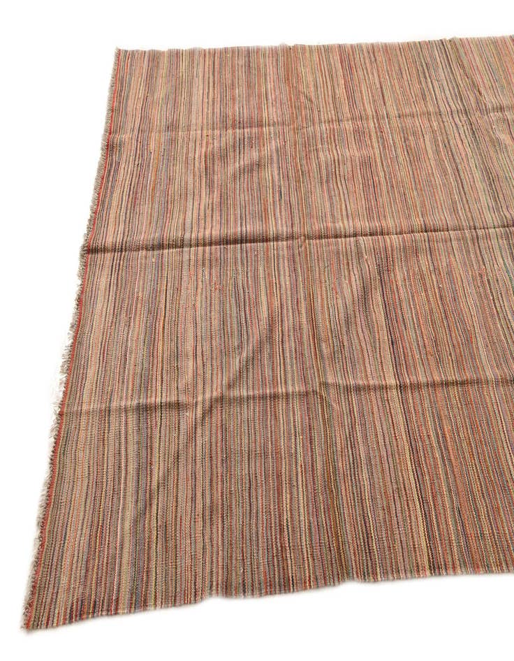Detail image of  5' 10 x 8' 1  Hand Woven Kilim Modern Wool Rug