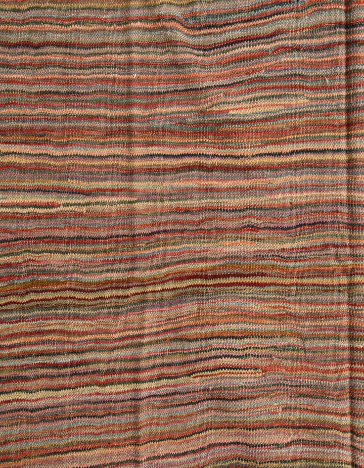 Detail image of  5' 10 x 8' 1  Hand Woven Kilim Modern Wool Rug