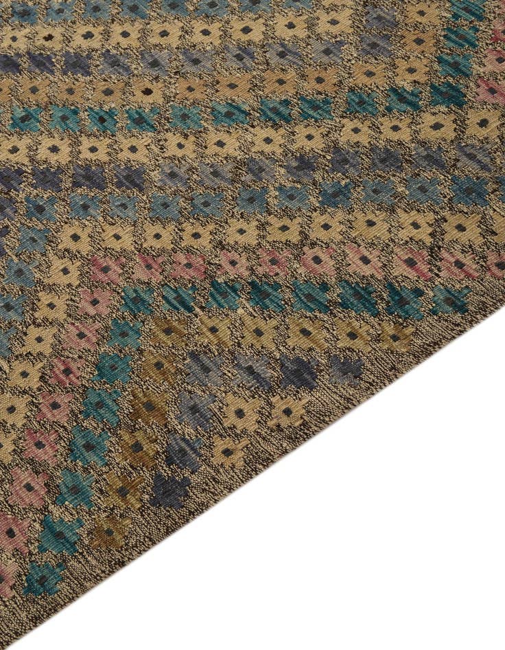 Detail image of  9' 4 x 13'  Hand Woven Kilim Modern Wool Rug