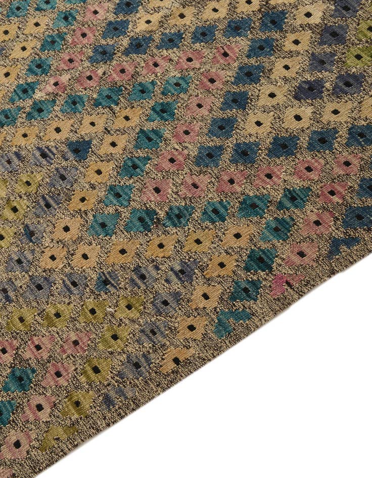 Detail image of  8' 5 x 11' 5  Hand Woven Kilim Modern Wool Rug