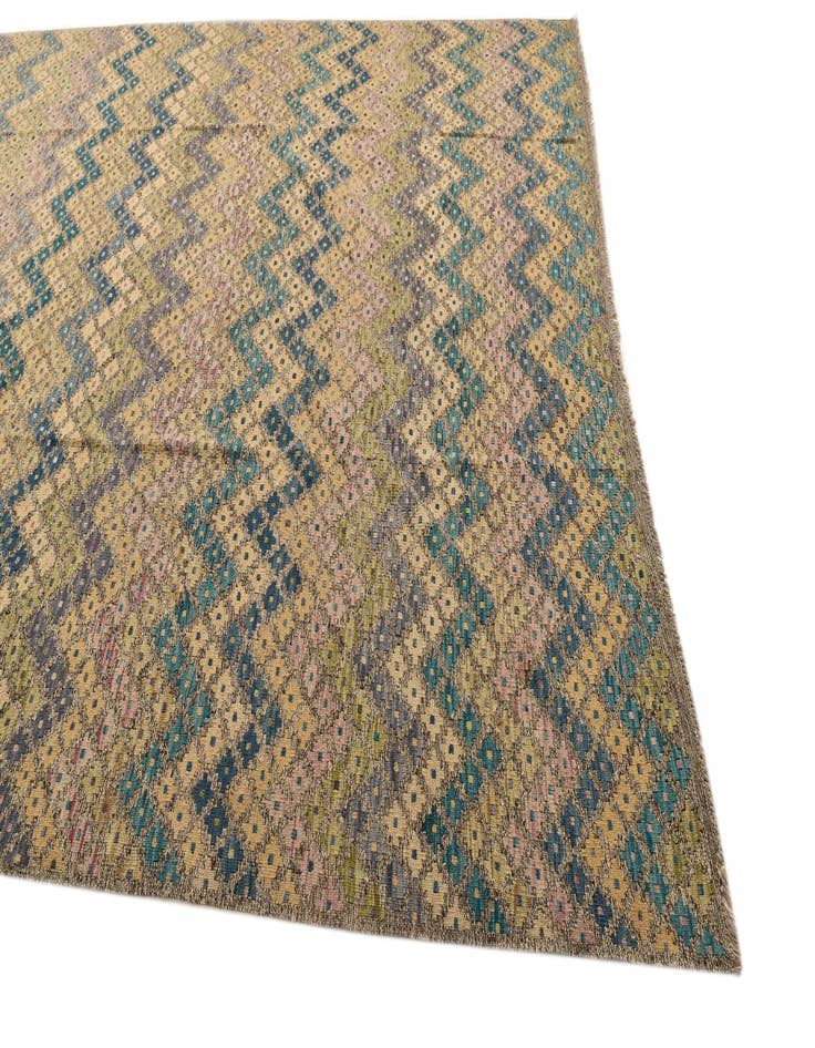 Detail image of  8' 7 x 11' 3  Hand Woven Kilim Modern Wool Rug