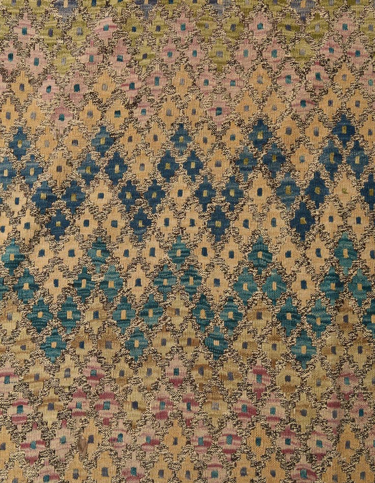 Detail image of  8' 7 x 11' 3  Hand Woven Kilim Modern Wool Rug