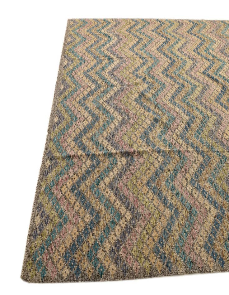 Detail image of  8' 9 x 11' 1  Hand Woven Kilim Modern Wool Rug