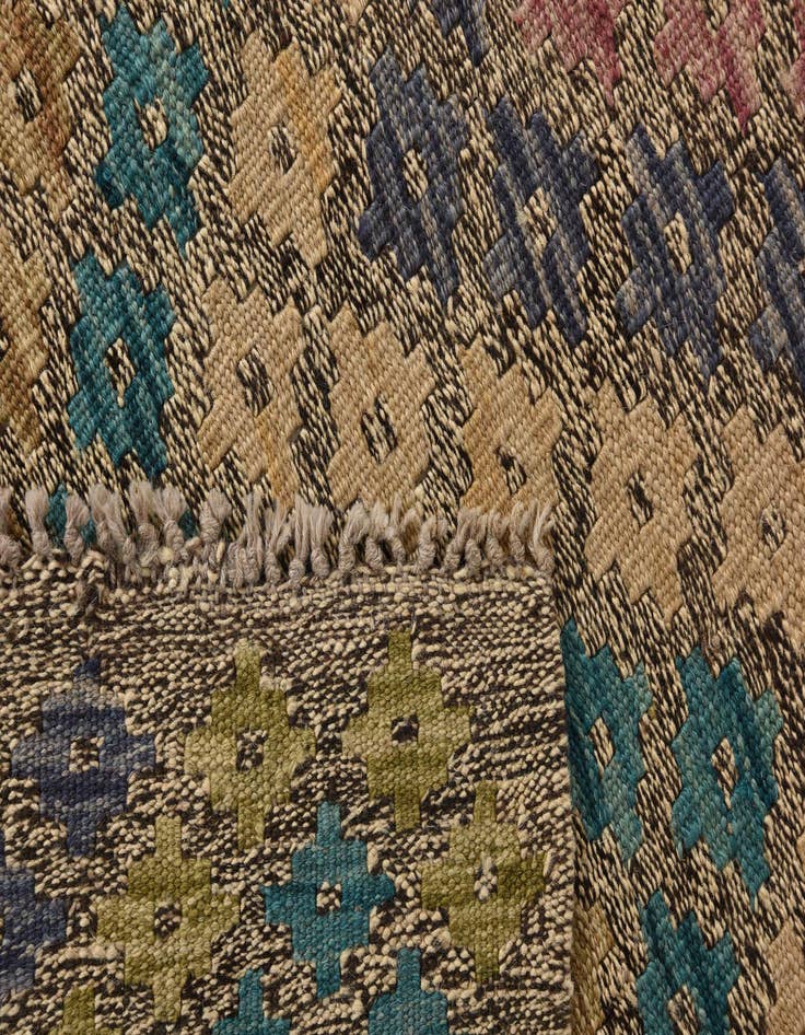 Detail image of  8' 9 x 11' 1  Hand Woven Kilim Modern Wool Rug