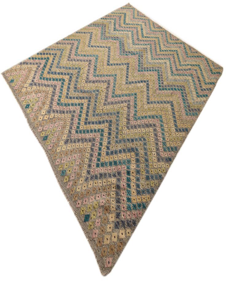 Detail image of  8' 10 x 10' 9  Hand Woven Kilim Modern Wool Rug