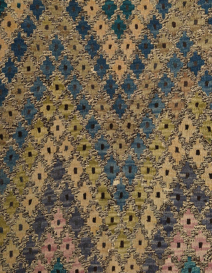 Detail image of  8' 10 x 10' 9  Hand Woven Kilim Modern Wool Rug