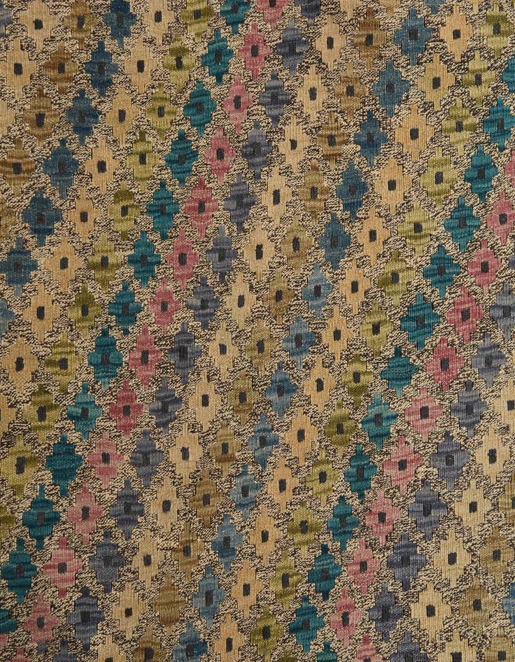 Detail image of  10' 3 x 12' 11  Hand Woven Kilim Modern Wool Rug