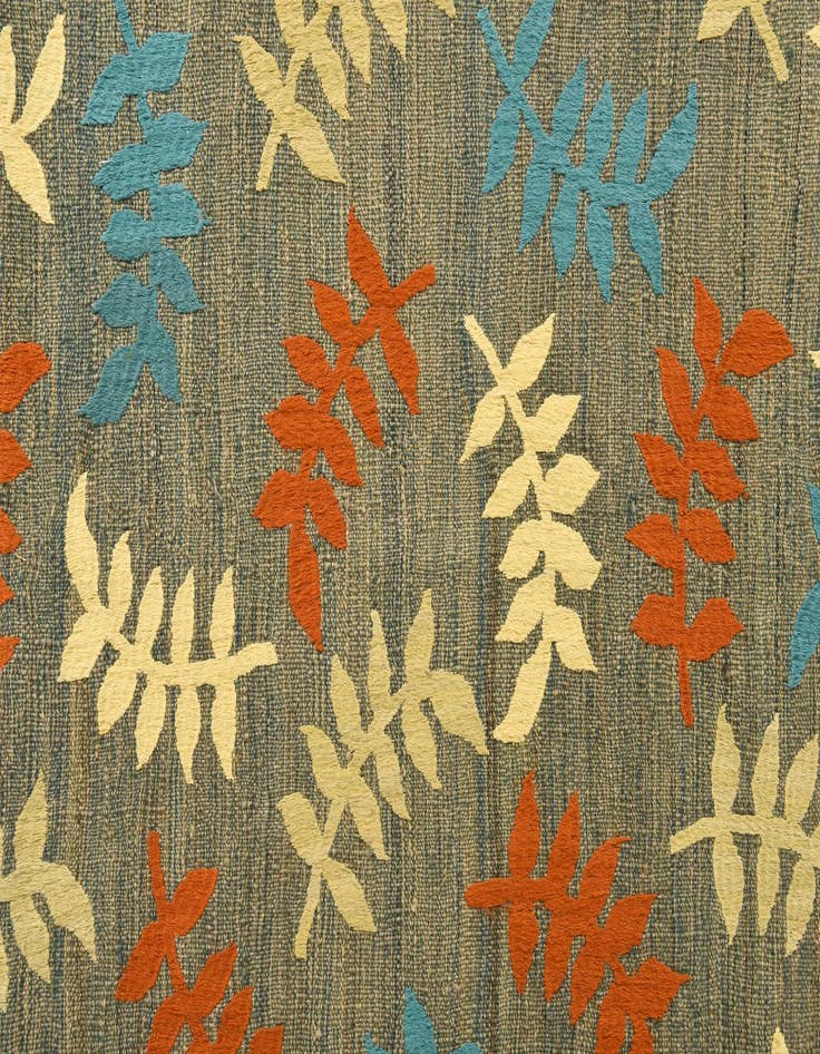 Detail image of  7' 2 x 9' 9  Hand Woven Kilim Modern Rug
