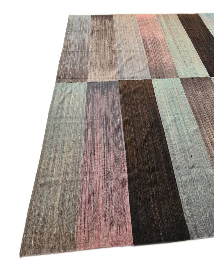 Detail image of  10' x 13' 6  Hand Woven Kilim Modern Wool Rug