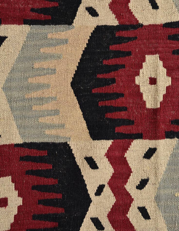 Detail image of  8' 10 x 11' 3  Hand Woven Kilim Modern Wool Rug