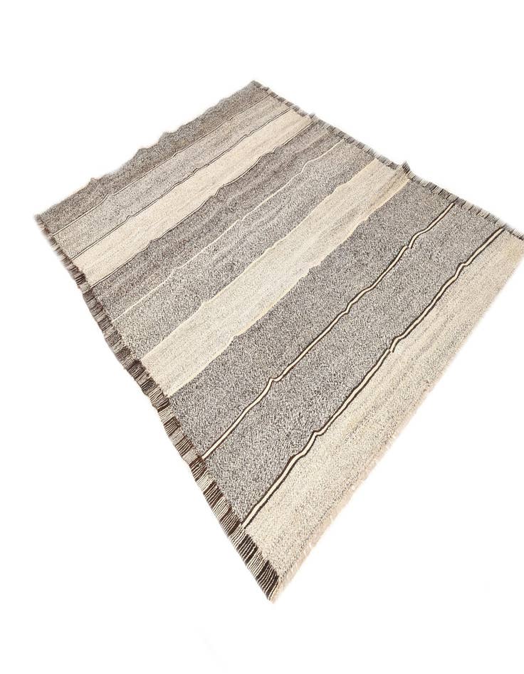 Detail image of  6' 10 x 9' 2  Hand Woven Kilim Modern Wool Rug