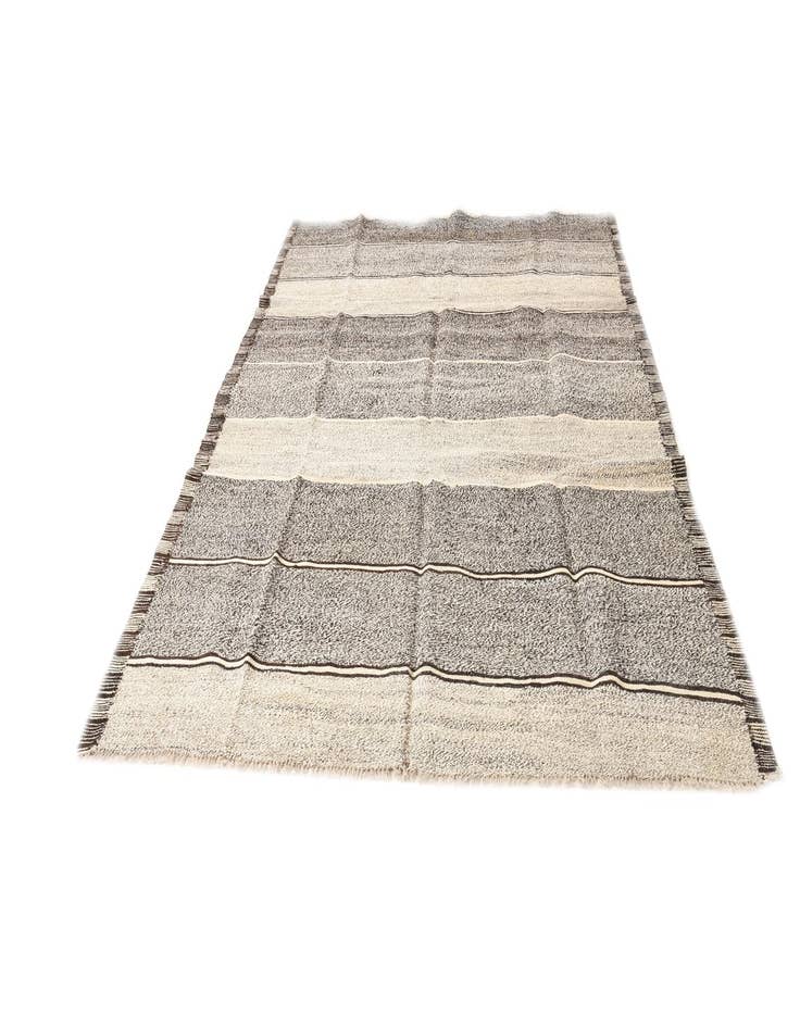 Detail image of  6' 10 x 9' 2  Hand Woven Kilim Modern Wool Rug