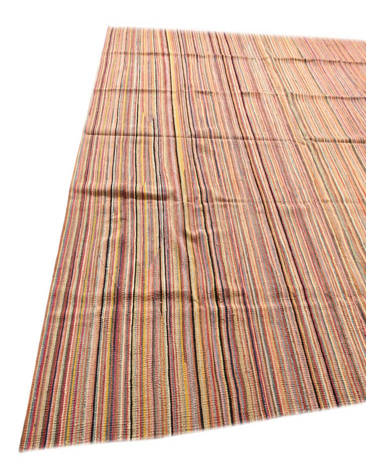 Detail image of  9' 9 x 14'  Hand Woven Kilim Modern Wool Rug