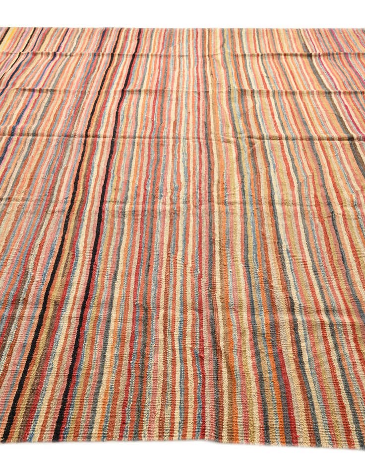 Detail image of  9' 9 x 14'  Hand Woven Kilim Modern Wool Rug