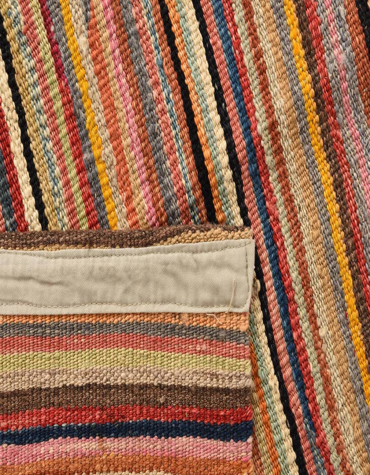 Detail image of  9' 9 x 14'  Hand Woven Kilim Modern Wool Rug