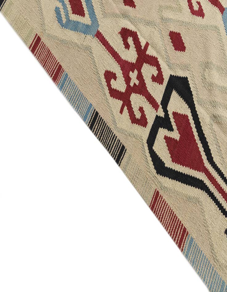 Detail image of  9' x 11' 3  Hand Woven Kilim Modern Wool Rug
