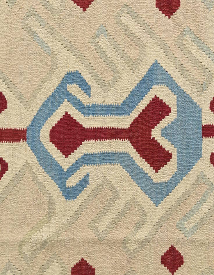 Detail image of  9' x 11' 3  Hand Woven Kilim Modern Wool Rug