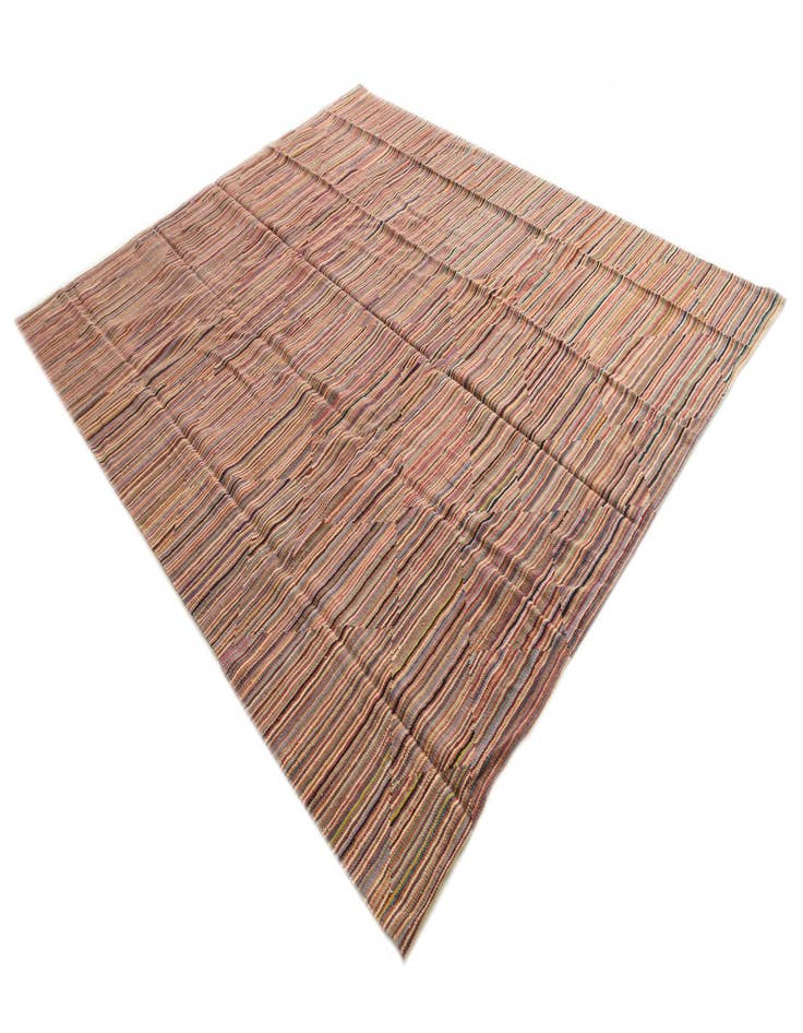 Detail image of  8' x 9' 9  Hand Woven Kilim Modern Wool Rug