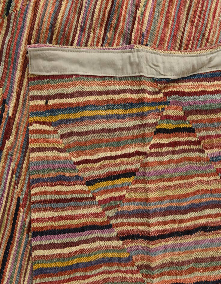 Detail image of  8' x 9' 9  Hand Woven Kilim Modern Wool Rug