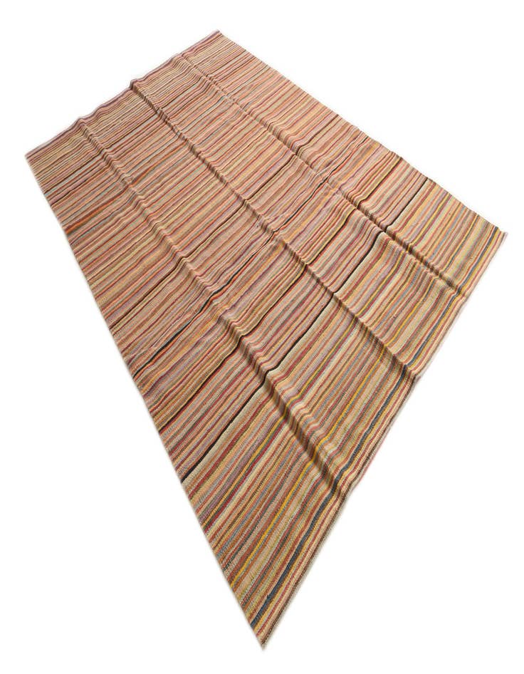 Detail image of  6' 5 x 9' 8  Hand Woven Kilim Modern Wool Rug