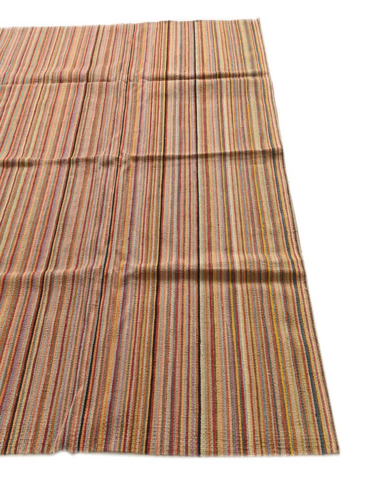 Detail image of  6' 5 x 9' 8  Hand Woven Kilim Modern Wool Rug