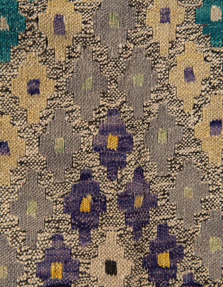 Detail image of  6' 4 x 7' 8  Hand Knotted Kilim Modern Wool Rug